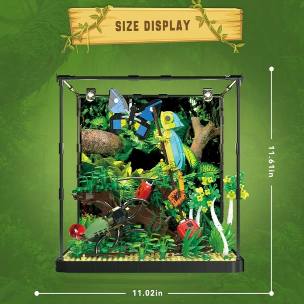 Tropical Rainforest Insect Collection Building Set Compatible Lego chameleon - Picture 6 of 13
